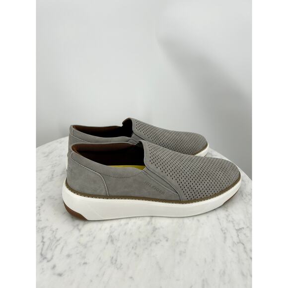 NEW Tommy Hilfiger Hazen Casual Slip On Grey Sneakers Men’s 10.5 - Picture 4 of 8